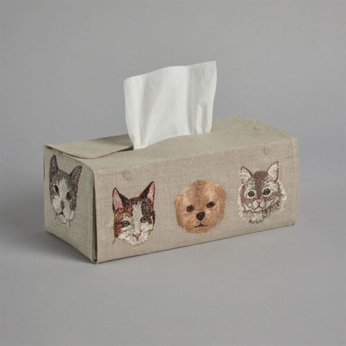 Coral & Tusk Tissue Box Cover Cats & Dogs