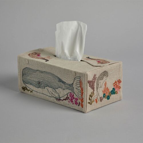 Coral & Tusk Tissue Box Under the Sea
