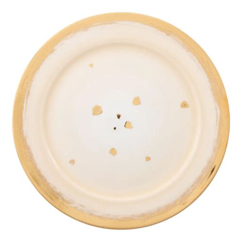 Coralla Maiuri Michelangelo Bianco Cream Rim Charger Plate