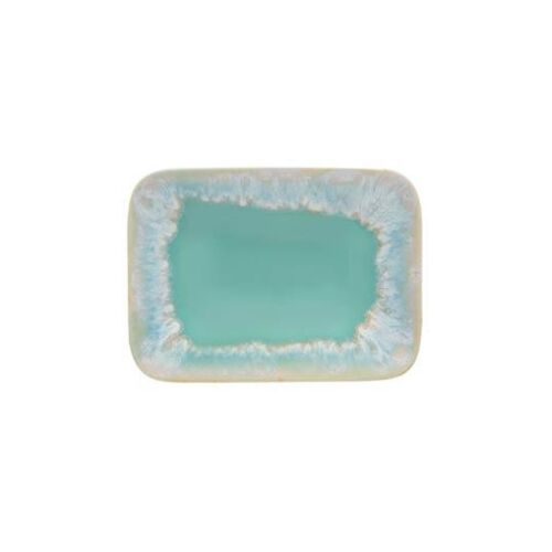 Stoneware Aqua Soap Dish