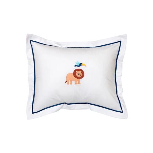 Cotton Boudoir Pillow Cover Lion & Bird