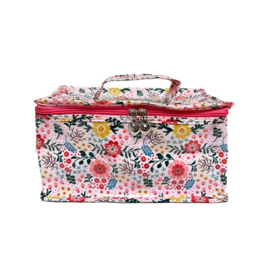 Cotton Cosmetic Vanity Bag Posies