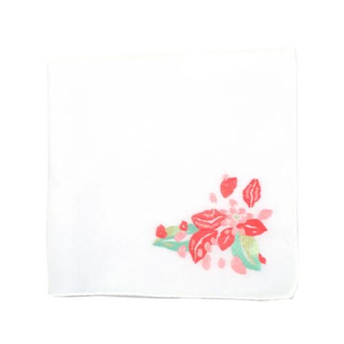 D. Porthault Handkerchief Embroidered Lips 