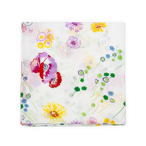 D. Porthault Handkerchief Printed Fleurs D'Avril
