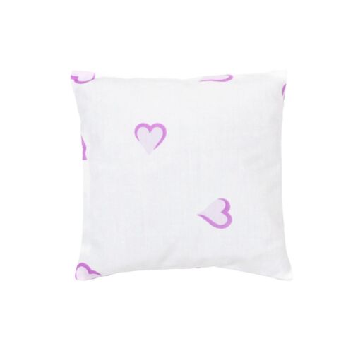 D. Porthault Scented Sachet Percale Coeurs Lavender
