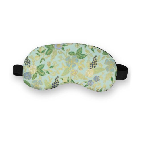 Dana Herbert Eye Mask Metallic Floral on Mint