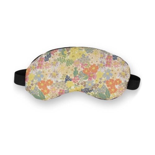 Dana Herbert Eye Mask Metallic Flower Garden Orange