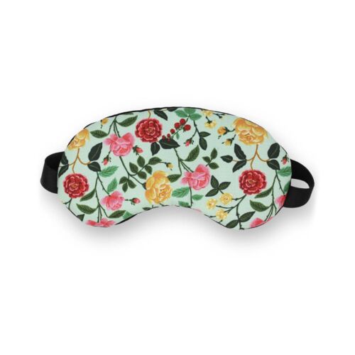Dana Herbert Eye Mask Rose on Mint Green
