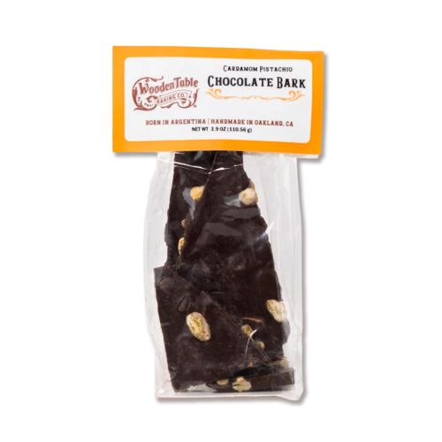 Dark Chocolate Bark Cardamom Pistachio