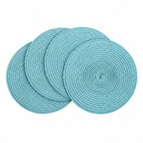 Deborah Rhodes Coaster Linen Braid Aqua & Jade