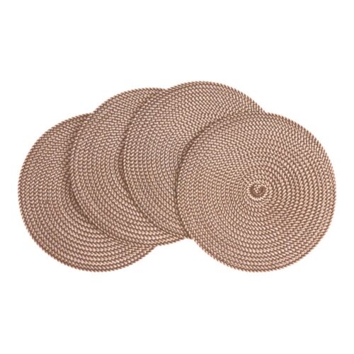 Deborah Rhodes Coaster Linen Braid Taupe