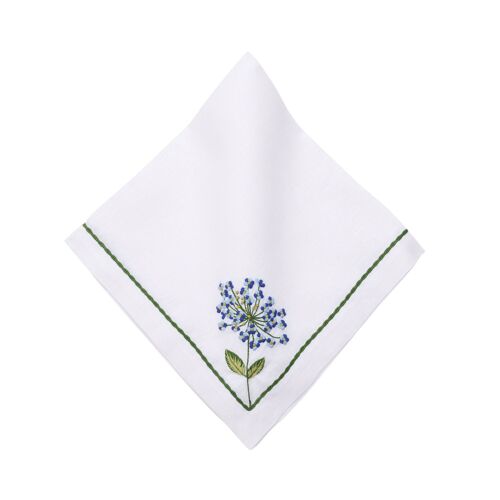 Deborah Rhodes Napkin Allium Burst Blue