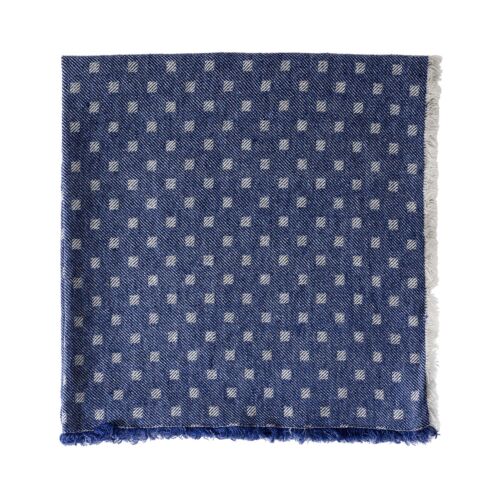 Deborah Rhodes Napkin Domino Fringe Navy