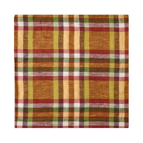 Deborah Rhodes Napkin Madras Rust