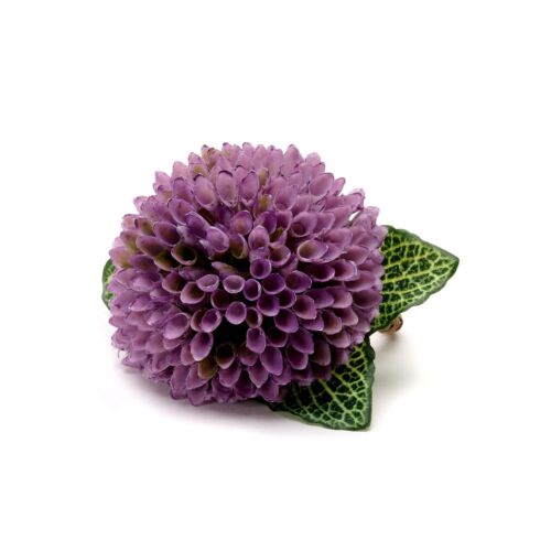 Deborah Rhodes Napkin Ring Dewy Dahlia Purple