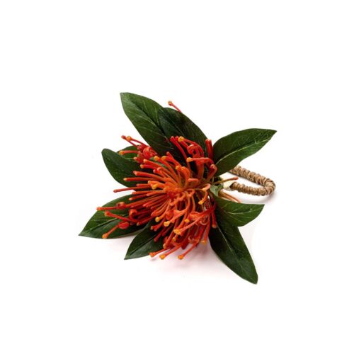 Deborah Rhodes Napkin Ring Protea Spray