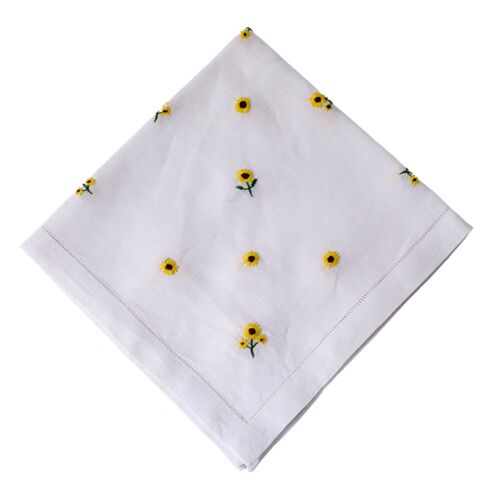 Deborah Rhodes Napkin Scattered Sunflower