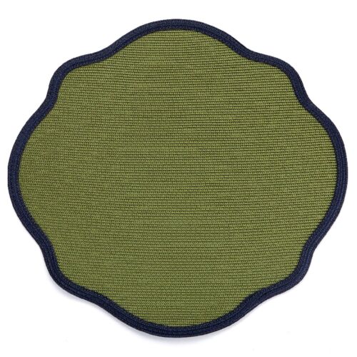 Deborah Rhodes Placemat Autumn Border Monticello Navy