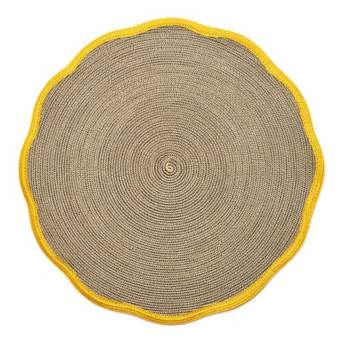 Deborah Rhodes Placemat Scallop Mustard