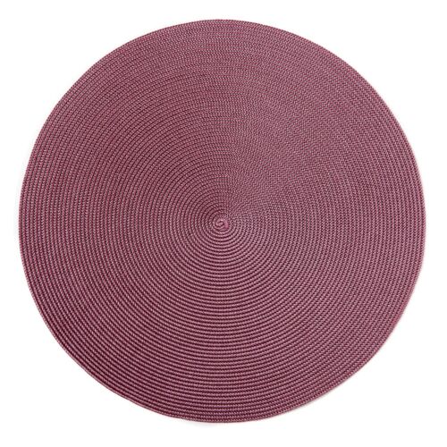 Deborah Rhodes Placemat Linen Braid Brown & Fiesta
