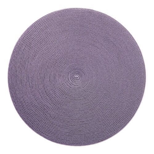 Deborah Rhodes Placemat Linen Braid Brown & Lilac