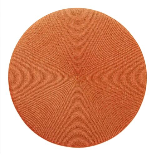 Deborah Rhodes Placemat Linen Braid Burnt & Orange