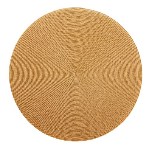 Deborah Rhodes Placemat Linen Braid Gold