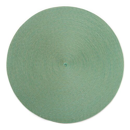 Deborah Rhodes Placemat Linen Braid Mustard & Jade