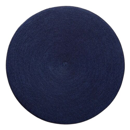 Deborah Rhodes Placemat Linen Braid Navy