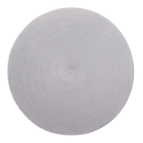 Deborah Rhodes Placemat Linen Braid Platinum