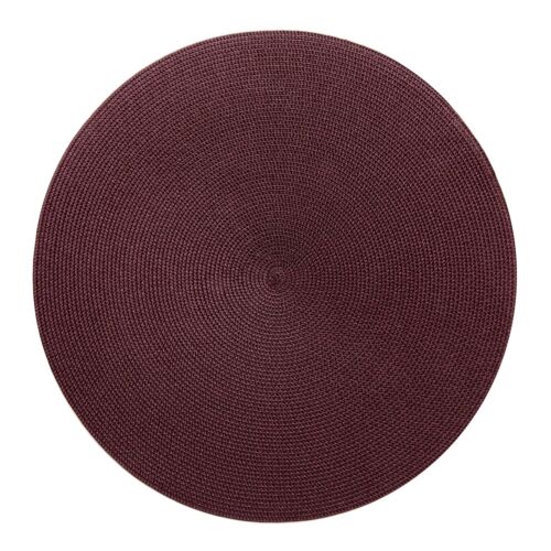 Deborah Rhodes Placemat Linen Braid Plum