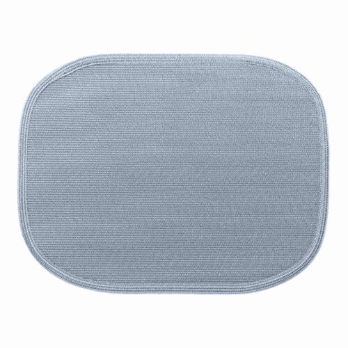 Deborah Rhodes Placemat Mod Oval Brown & Aqua