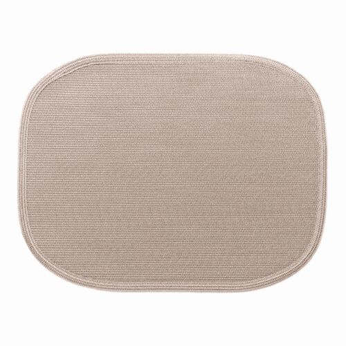 Deborah Rhodes Placemat Mod Oval Ivory & Dust