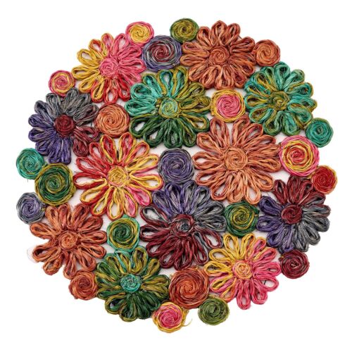 Deborah Rhodes Placemat Patchwork Daisy Pink Combo