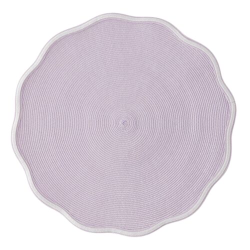 Deborah Rhodes Placemat Scallop Ivory & Orchid