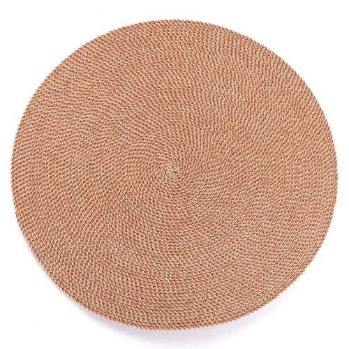 Deborah Rhodes Placemat Rattan Weave Terracotta