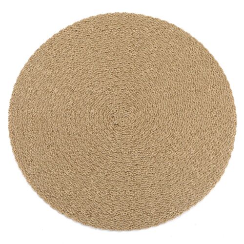 Deborah Rhodes Placemat Triple Braid Cream & Dust