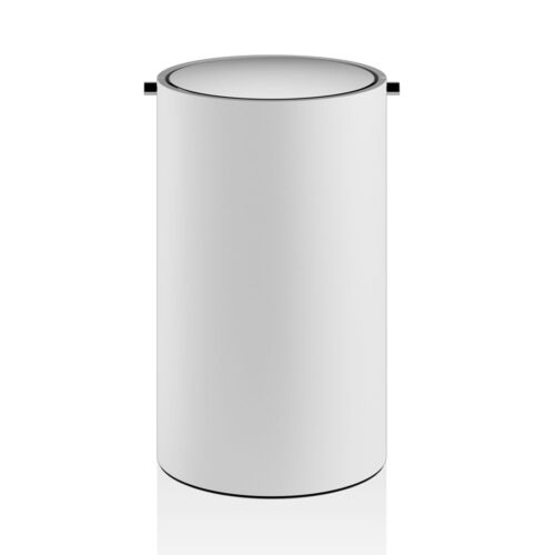 Decor Walther Stone Paper Bin with Lid White Matte