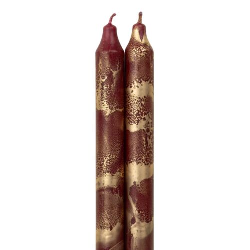 Taper 2/Pack Bordeaux & Gold