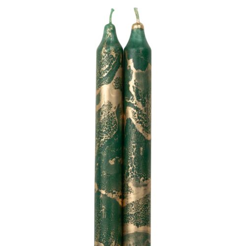 Taper 2/Pack Hunter Green & Gold