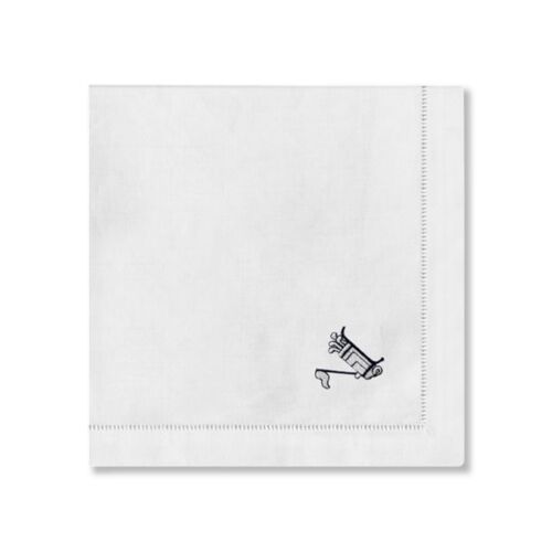 Embroidered Handkerchief Golf & Hemstitch