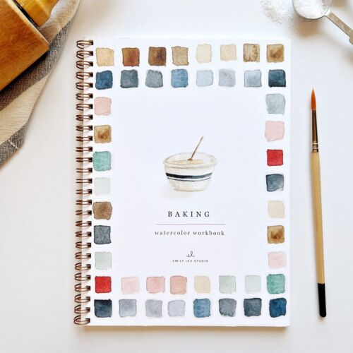 Emily Lex Watercolor Workbook Baking