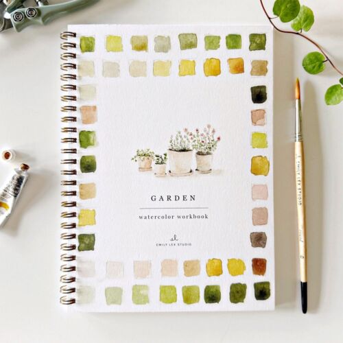 Emily Lex Watercolor Workbook Garden