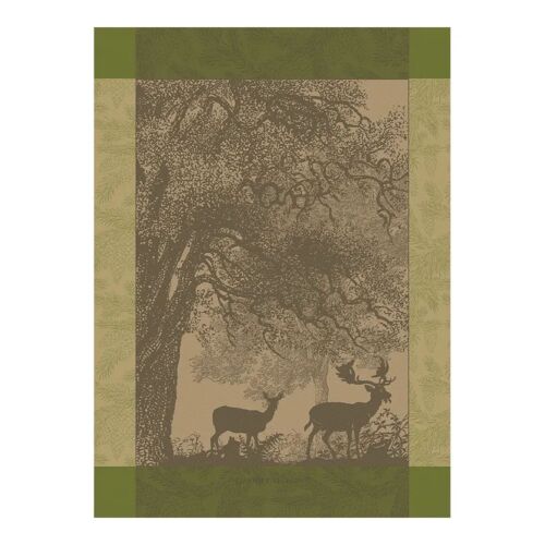 French Jacquard Towel Cerf Et Biche Mousse