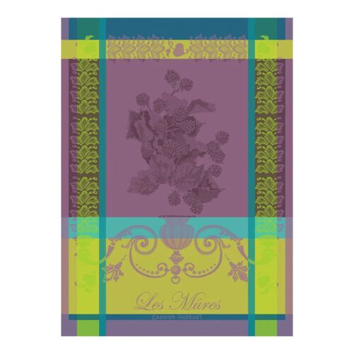 French Jacquard Towel Les Mures Violet