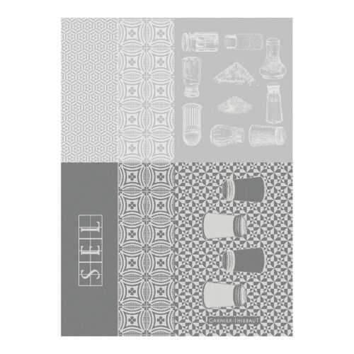 French Jacquard Towel Salieres Blanc