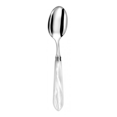French Omega White Serving Spoon
