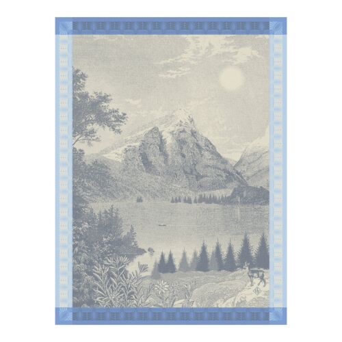 French Tea Towel Altitude Blue