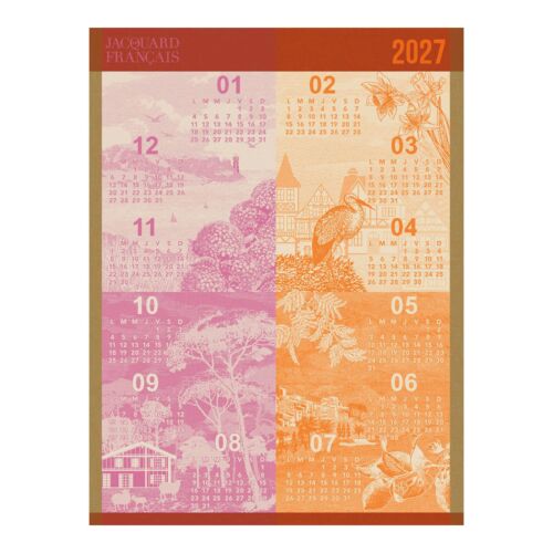 French Tea Towel Calendar 2027