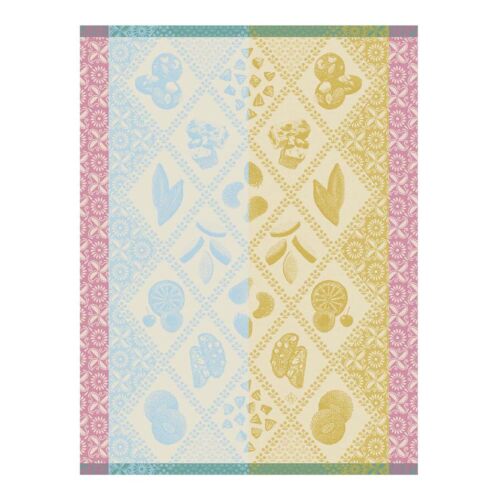 French Tea Towel Eclats Du Midi Douceur Blue